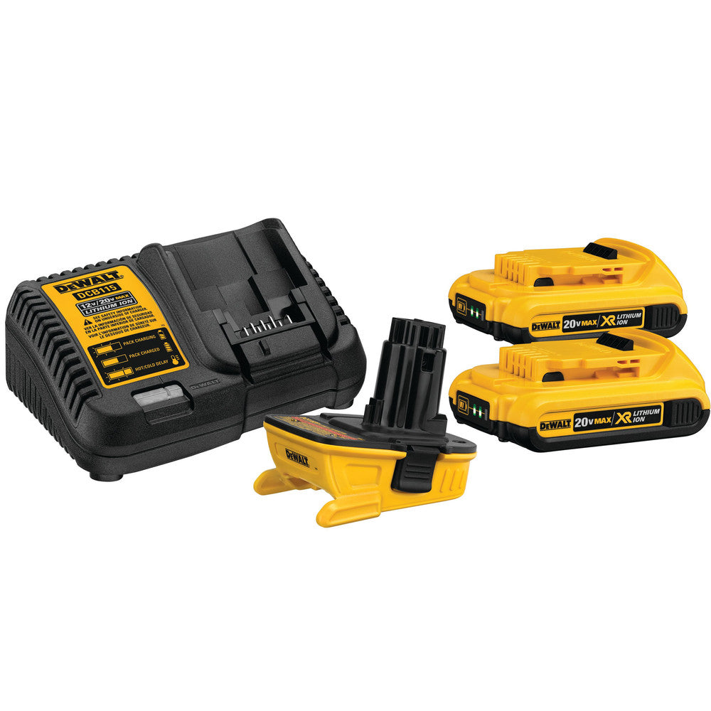 Dewalt DCA2203C 20V MAX Lithium-Ion Battery/Charger/Adapter Kit for 18V Cordless Tools (2 Ah)