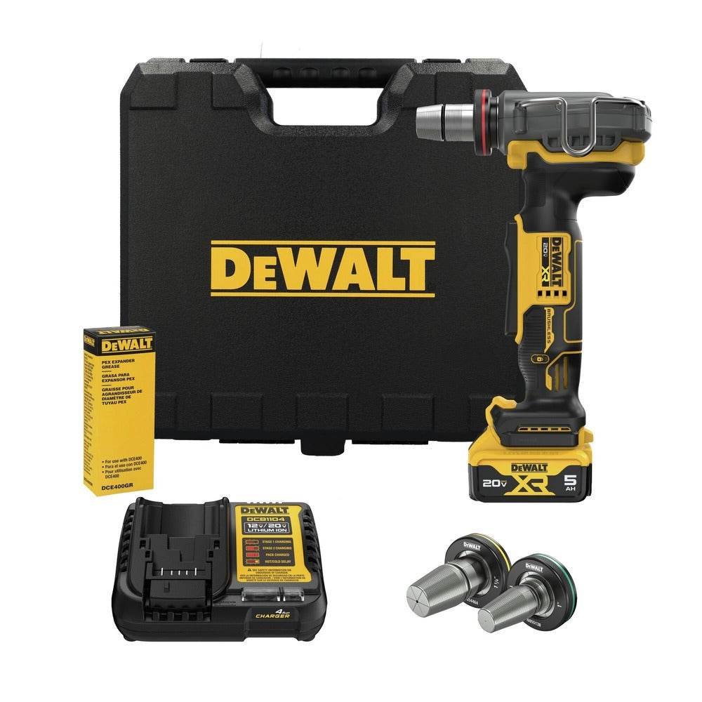 Dewalt 20V MAX XR Brushless Lithium-Ion 1-1/2 in. Cordless PEX Expander Kit (5 Ah)