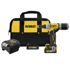 Dewalt 20V MAX XR Lithium-Ion Brushless 1/4 in. Cordless Rivet Tool Kit with POWERSTACK (1.7 Ah)