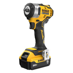Dewalt 20V MAX Brushless Lithium-Ion 3/8 in. Cordless Impact Wrench with Hog Ring Anvil Kit with 2 Batteries (5 Ah)