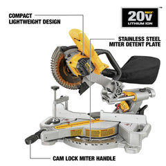 Dewalt DCS361B 20V MAX Lithium-Ion 7-1/4 in. Compound Miter Saw (Tool Only)