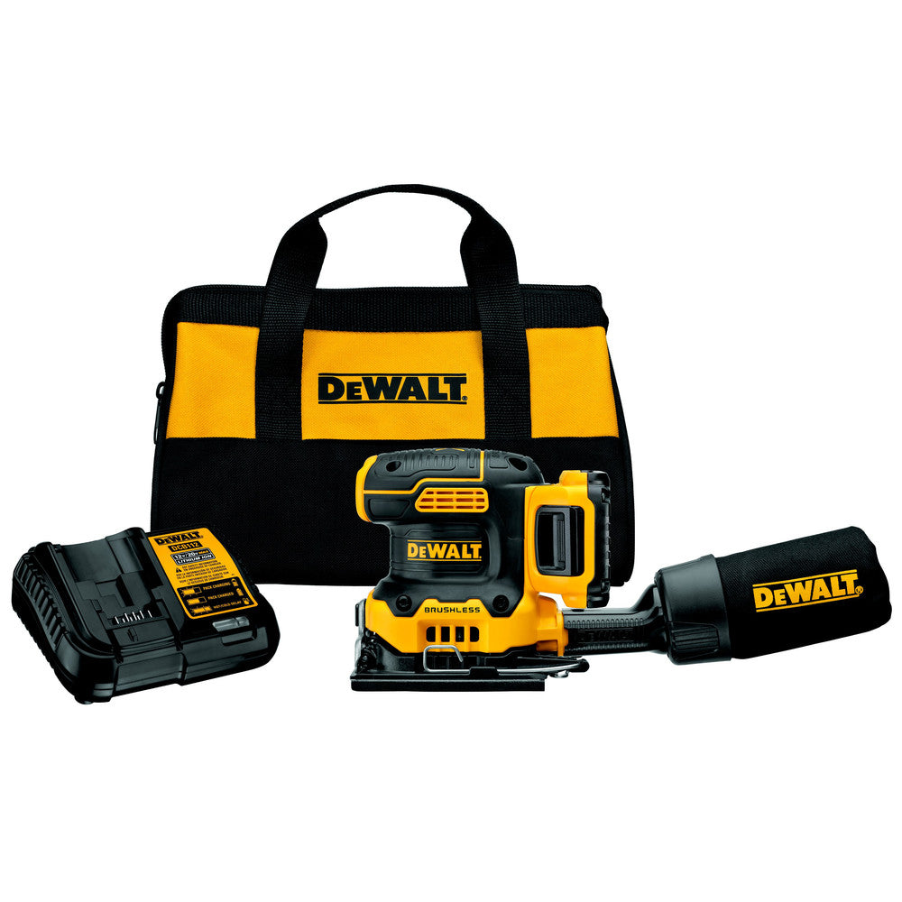 Dewalt 20V MAX XR Lithium-Ion Variable Speed 1/4 in. Sheet Cordless Sander Kit (2 Ah)