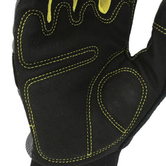 Dewalt (12/Box) Foam Padded Performance Gloves - Medium, Black/Gray/Yellow