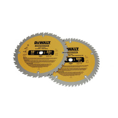 Dewalt Series 20 2-Piece 10 in. Circular Saw Blade Combo Pack
