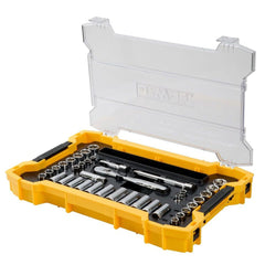 Dewalt 131-Piece 1/4 in. and 3/8 in. Mechanic Tool Set with ToughSystem 2.0 Tray and Lid