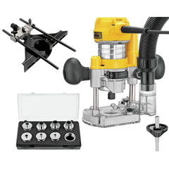 Dewalt DWP611PK 110V 7 Amp Variable Speed 1-1/4 HP Corded Compact Router with LED Combo Kit