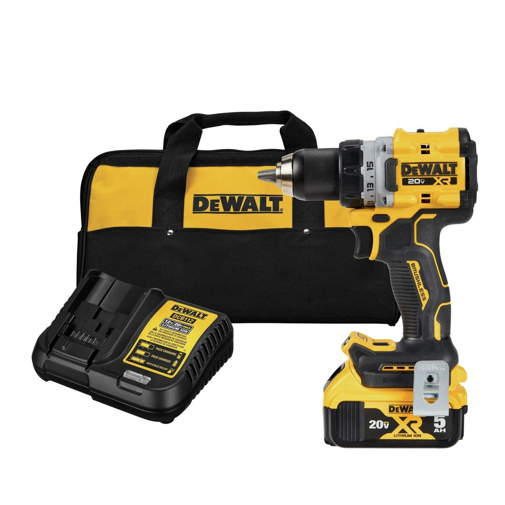 Factory Reconditioned Dewalt 20V MAX XR Lithium-Ion Brushless 1/2 in. Cordless Drill Driver Kit (5 Ah)