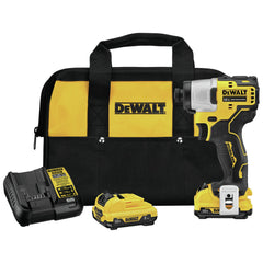 Factory Reconditioned Dewalt XTREME 12V MAX Brushless Lithium-Ion 1/4 in. Cordless Impact Driver Kit (2 Ah)