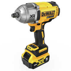 Factory Reconditioned Dewalt 20V MAX XR Brushless Lithium-Ion 1/2 in. Cordless High Torque Impact Wrench Kit with Hog Ring Anvil (5 Ah)