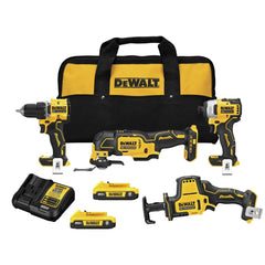 Factory Reconditioned Dewalt 20V MAX ATOMIC Lithium-Ion Brushless Cordless 4-Tool Combo Kit (2 Ah)