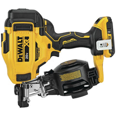Factory Reconditioned Dewalt 20V MAX Brushless Lithium-Ion 15 Degree Cordless Coil Roofing Nailer Kit (2 Ah)