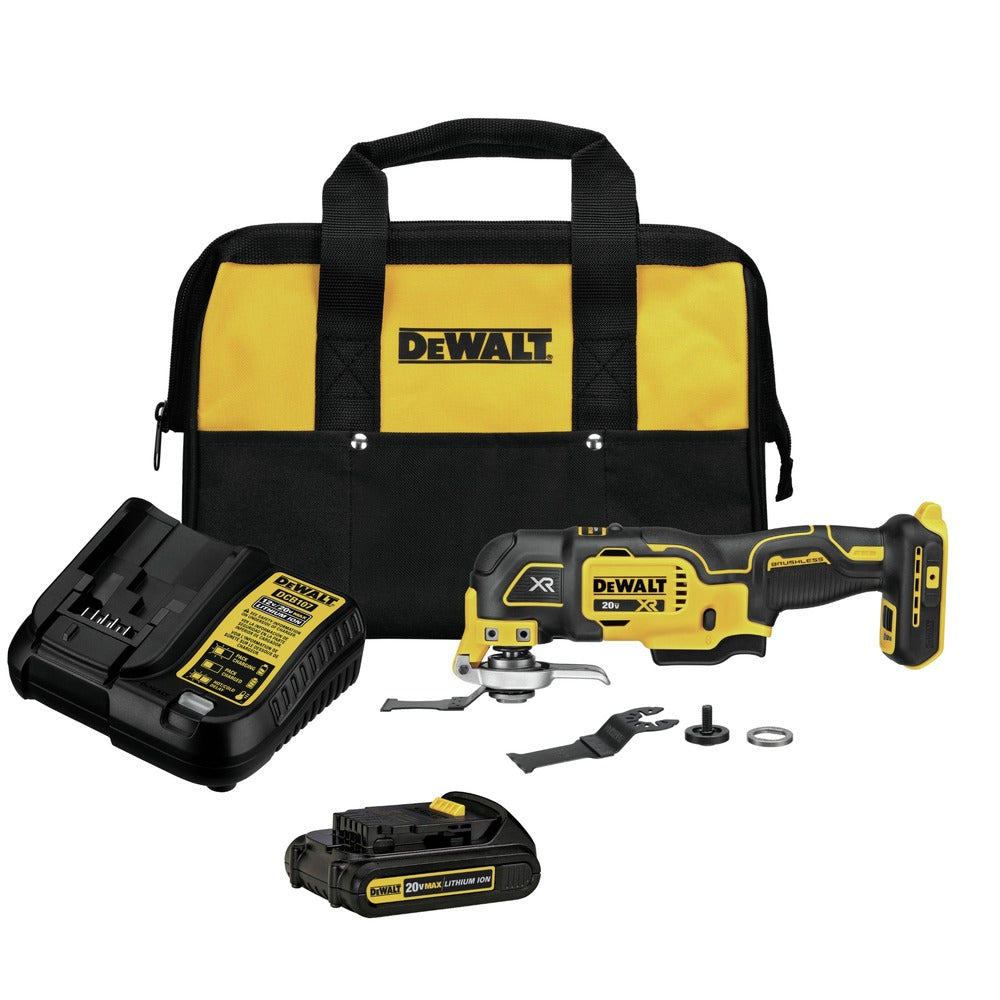 Factory Reconditioned Dewalt 20V MAX XR Brushless Lithium-Ion Cordless Oscillating Multi-Tool Kit (1.5 Ah)