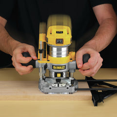 Factory Reconditioned Dewalt 1-1/4 HP Max Torque Variable Speed Compact Router Combo Kit with LEDs