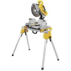 Factory Reconditioned Dewalt 11 in. x 36 in. x 32 in. Heavy Duty Work Stand with Miter Saw Mounting Brackets - Silver/Yellow