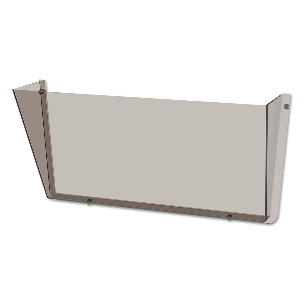 Deflecto Unbreakable DocuPocket 14.5 in. x 3 in. x 6.5 in. Letter Size Wall File - Smoke