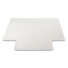 Deflecto RollaMat 36 in. x 48 in. Flat Lipped Medium Pile Carpet Frequent Use Chair Mat - Clear