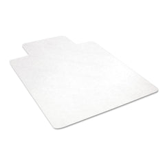 Deflecto 45 in. x 53 in. EconoMat All Day Use Flat Packed Wide Lipped Chair Mat for Hard Floors - Clear