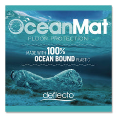 Deflecto 45 in. x 53 in. Oceanmat Hard Floor Lipped Chair Mat - Clear