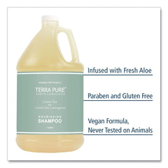 Diversified Hospitality Solutions Terra Pure 1-Gallon Bottle Shampoo - Green Tea and Lemongrass Scent