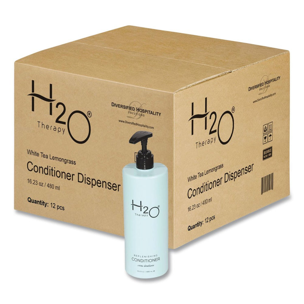 Diversified Hospitality Solutions H2O Therapy 16.23 oz Conditioner - White Tea and Lemongrass (12/Carton)