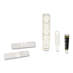 Diversified Hospitality Solutions EcoLux 1.19 in. x 0.44 in. x 5.69 in. Single Air Dispenser Bracket - White (24/Carton)