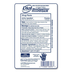 Dial Professional 1 Liter Bottle Antibacterial Foaming Hand Sanitizer Refill for FIT Touch Free Dispenser - Fragrance-Free (3/Carton)
