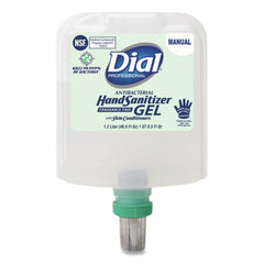 Dial Professional 1.2 Liter Antibacterial Gel Hand Sanitizer Refill for Dial 1700 Dispenser - Fragrance-Free (3/Carton)