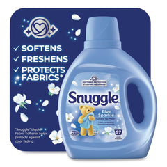 Dial 66 oz. Bottle Liquid Fabric Conditioner - Blue Sparkle Cuddle-Up Fresh (6/Carton)