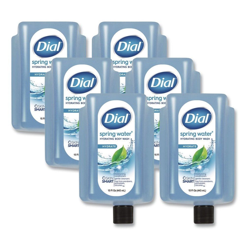 Dial Professional 17000 99804 15 oz. Body Wash Refill for Versa Dispenser - Spring Water Scent (6/Carton)
