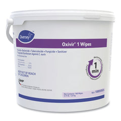 Diversey Care Oxivir 11 in. x 12 in. 1-Ply 1 Wipes (160/Canister, 4 Canisters/Carton)