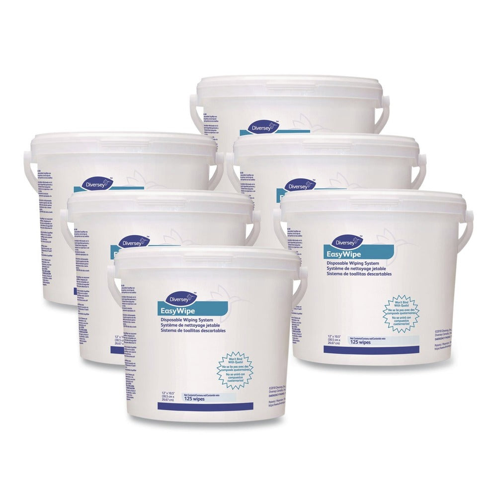 Diversey Care EasyWipe Disposable Wiping Refill System - White (6/Carton)