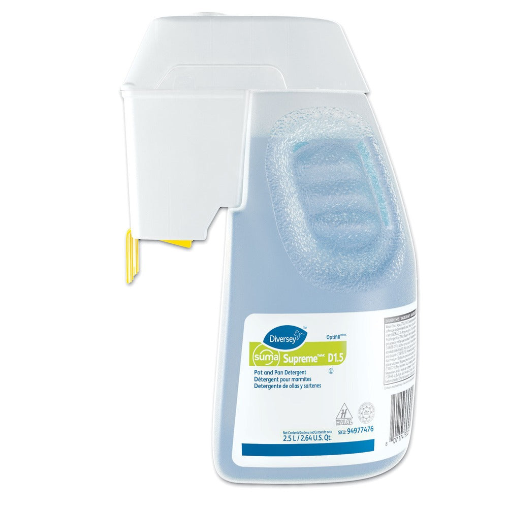 Suma 2.6 qt. Optifill System Refill Supreme Concentrated Pot and Pan Detergent - Floral