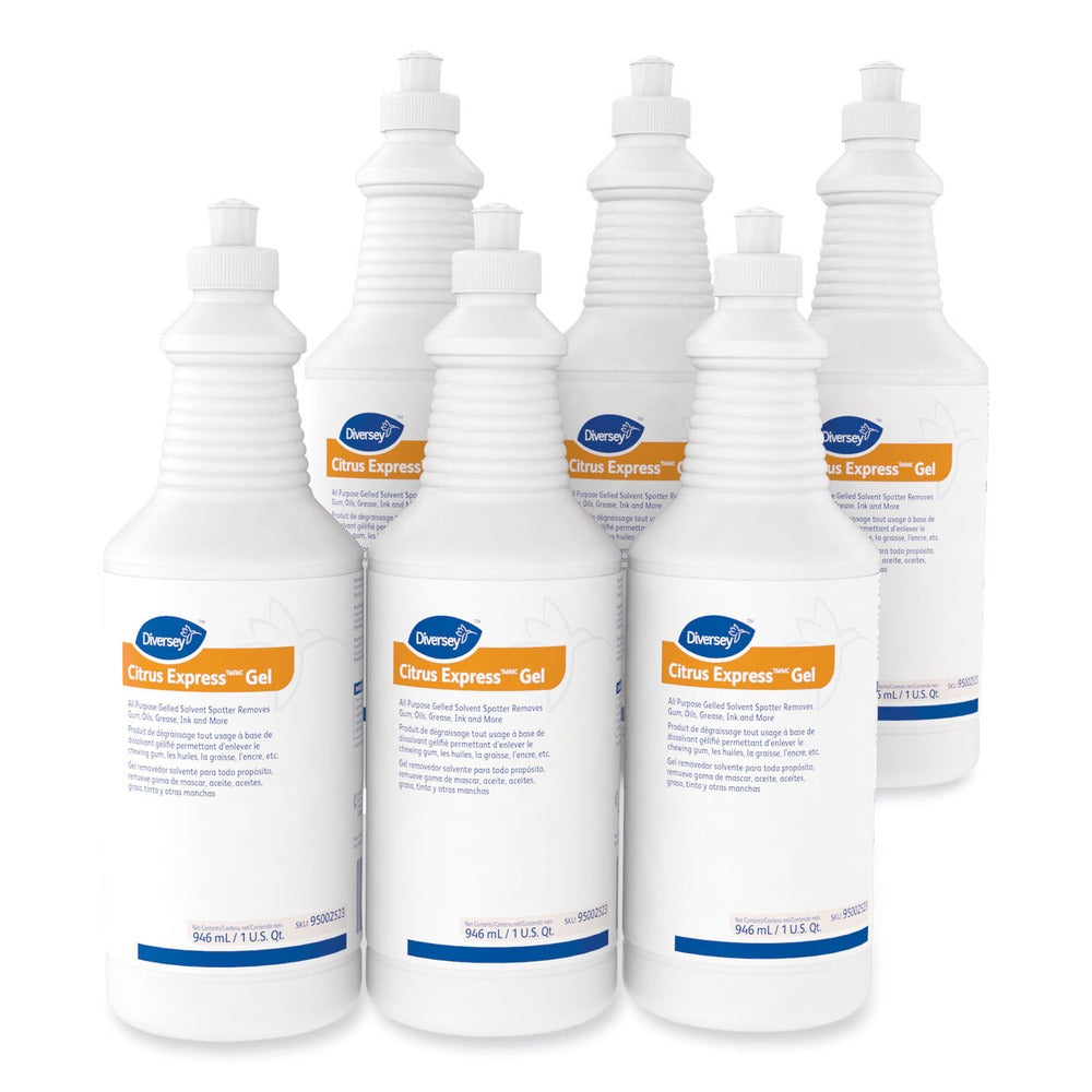 Diversey Care 32 oz. Squeeze Bottle Citrus Express Gel Spotter - Citrus Scent (6/Carton)