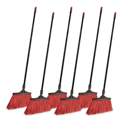 Nexstep Commercial Products MaxiStrong 56 in. Length Angle Broom - Black (6/Carton)
