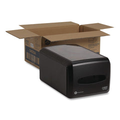 Georgia-Pacific 13.25 in. x 8.56 in. x 7.18 in. Countertop Napkin Dispenser - Black (1/Carton)