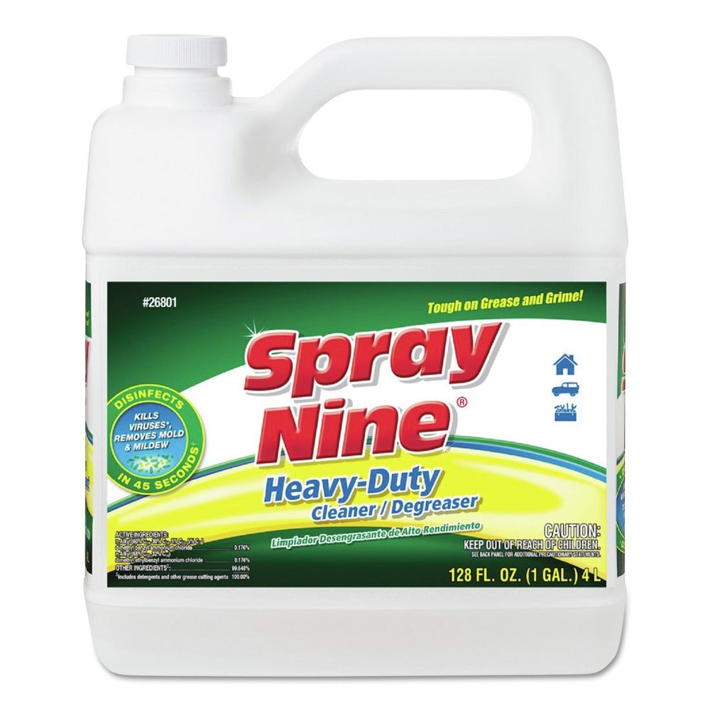 Spray Nine 1 Gallon Bottle Citrus Scent Heavy Duty Cleaner Degreaser Disinfectant