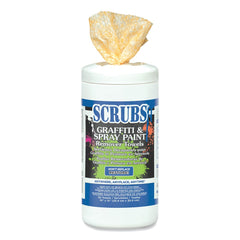 SCRUBS 90130 10 in. x 12 in. Graffiti and Paint Remover Towels (6/Carton)