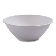 Eco-Products 40 oz Vanguard Renewable and Compostable Sugarcane Bowls - White (400/Carton)