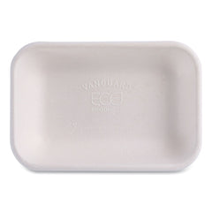 Eco-Products 16 oz 7 x 5 x 1 Vanguard Worldview Renewable and Compostable Sugarcane Take-Out Containers - White (400/Carton)