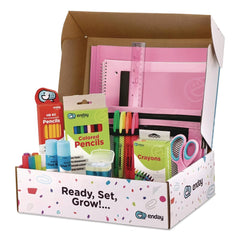 enday Back to School Supplies Kit for Grades K-5 - Pink (1-Kit)