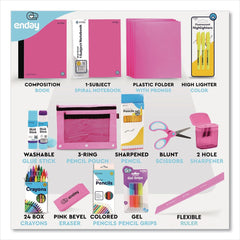 enday Back to School Supplies Kit for Grades K-5 - Pink (1-Kit)