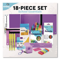 enday Back to School Supplies Kit for Grades K-5 - Purple (1-Kit)