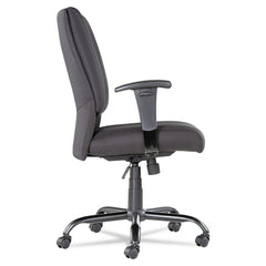 OIF Big and Tall Swivel/Tilt Mid-Back Chair (Height Adjustable T-Bar Arms/Black)