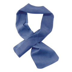 Ergodyne Chill-Its 6603 29.5 in. x 4 in. One Size Fits Most Evaporative PVA Cooling Band - Blue