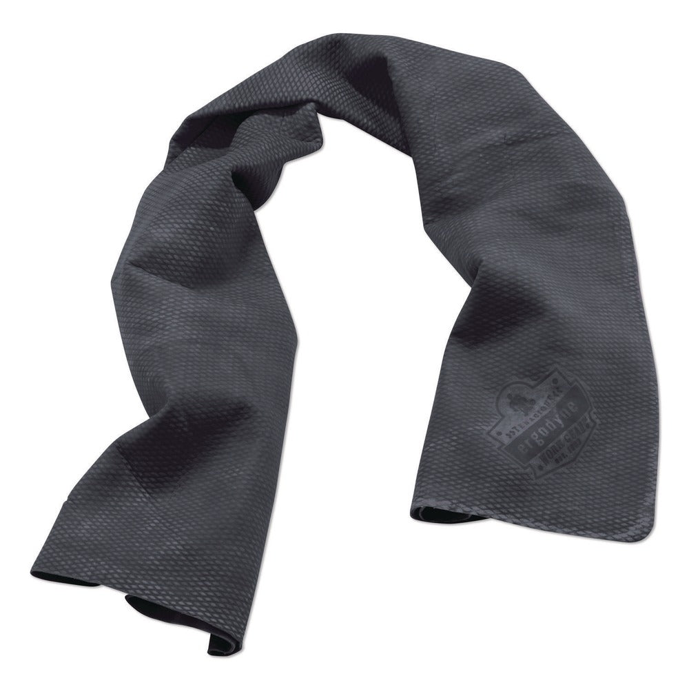 Ergodyne Chill-Its 6602 29.5 in. x 13 in. One Size Fits Most Evaporative PVA Cooling Towel - Gray