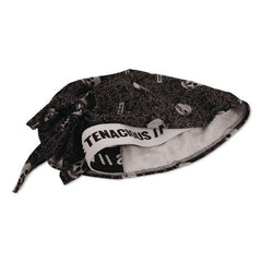 Ergodyne Chill-Its 6615 One Size Fits Most High-Performance Bandana Doo Rag with Terry Cloth Sweatband - Skulls