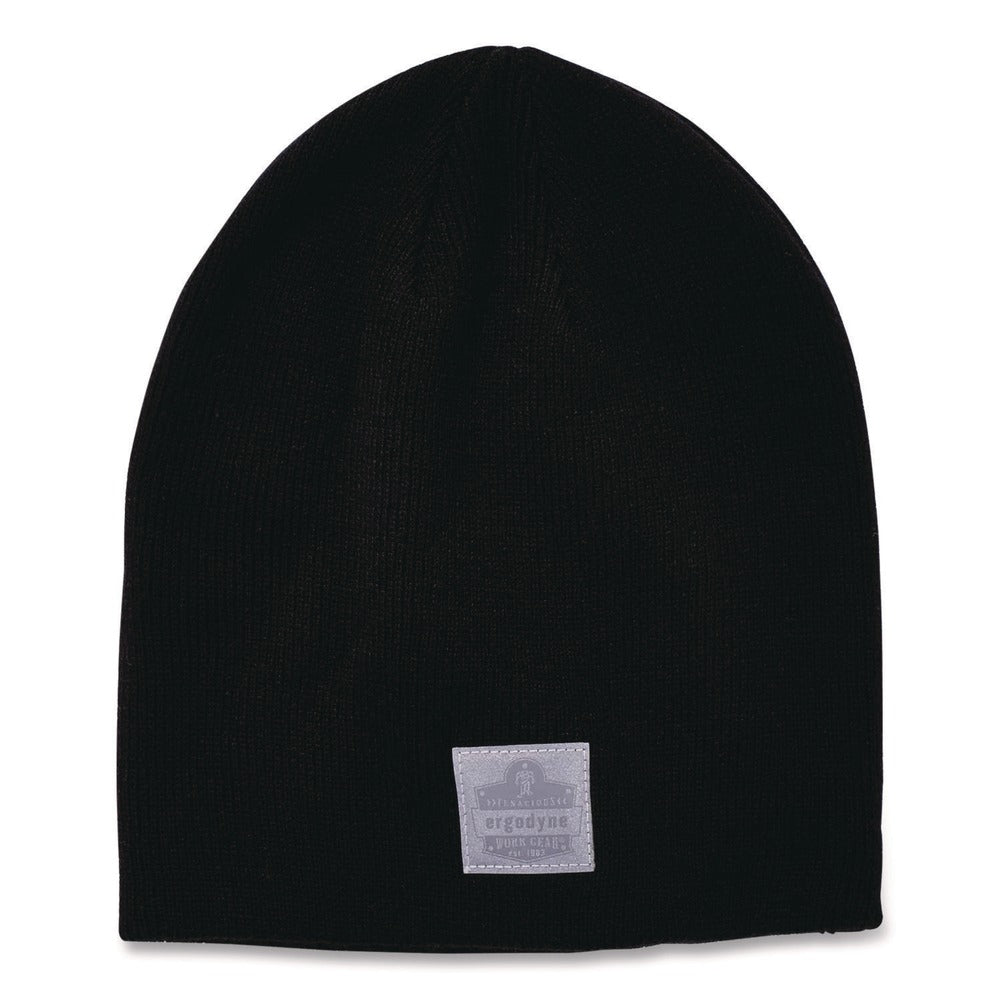 Ergodyne N-Ferno 6812 One Size Fits Most Rib Knit Beanie - Black