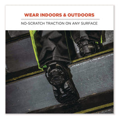 Ergodyne Trex 6325 Spikeless Traction Devices, Large (Men's Size 8 to 11), Black, Pair