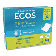 ECOS 9537/EA Liquidless Laundry Detergent Sheets - Free and Clear