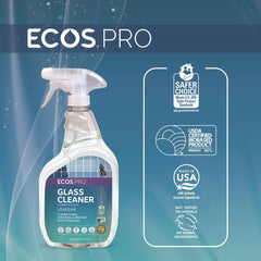 ECOS PRO PL93006CT 32 oz. Glass Cleaner Spray Bottle - Vinegar Scent (6/Carton)